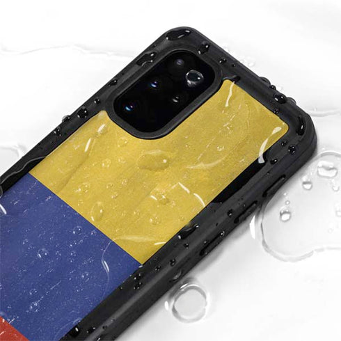 Colombia Flag Distressed Galaxy S20 Plus Waterproof Case